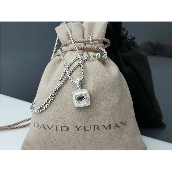 COPY - David Yurman Petite Albion Pendant Necklace with White Topaz & Diamo… - Picture 1 of 4